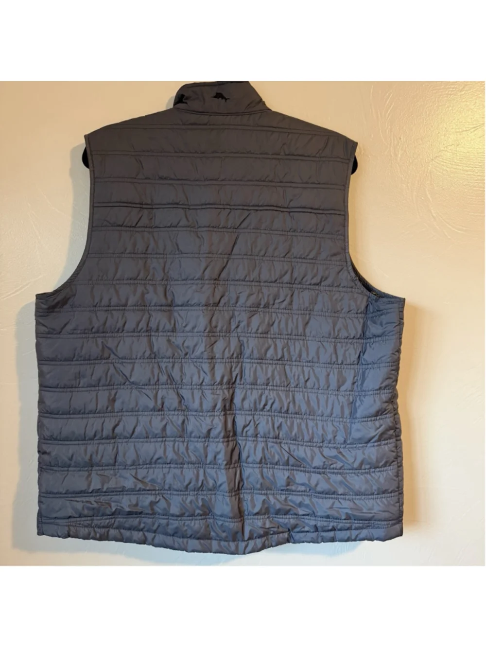Men’s Tommy Bahama Quilted Micro puff Vest Full-Zip Grey Medium